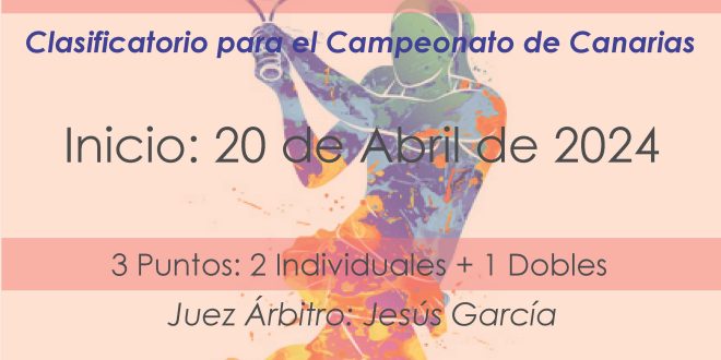 Campeonato por Equipos Junior FEMENINO – CALENDARIO y EQUIPOS