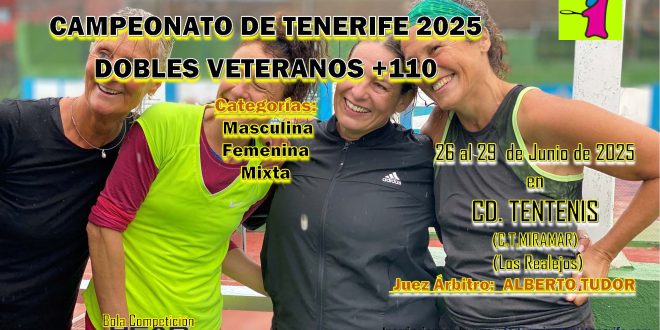 Campeonato de Tenerife Dobles Veteranos +110