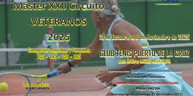 Master XXII Circuito Veteranos