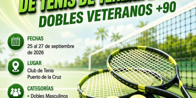 Campeonato de Tenerife 2026 Veteranos Dobles +90