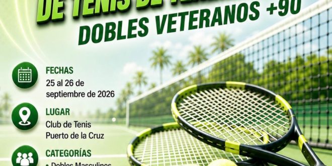 Campeonato de Tenerife 2026 Veteranos Dobles +90